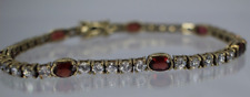 garnet tennis bracelet 8 for sale  Southampton