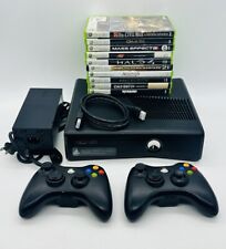 Used, Microsoft Xbox 360 S 1439 4GB Console w/ 10 Games, Controllers, Cables TESTED for sale  Shipping to South Africa