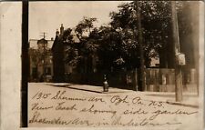 Pittsburgh PA~1315 Sherman Avenue~Casas~Show Side Garden~Caixa no poste~1911 RPPC comprar usado  Enviando para Brazil