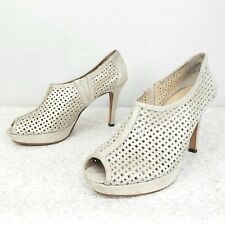 PAUL GREEN Passion Metallic Suede Peep-Toe Platform Pump sz US 10 Cut Out Bootie for sale  Shipping to South Africa