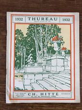 1932 thureau ch. d'occasion  Expédié en Belgium