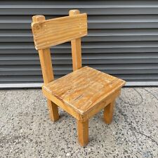 Cadeira infantil RETRÔ ORIGINAL madeira madeira arte café feita à mão comprar usado  Enviando para Brazil