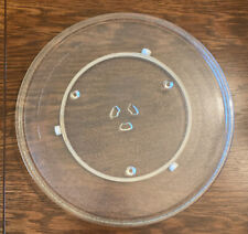 14.25" Glass Microwave Turntable Base Plate w/ 3-wheel Roller Ring Support for sale  Shipping to South Africa