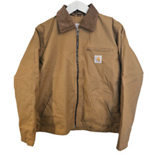 CARHARTT Detroit Mens Reworked Canvas Vintage Tan Camel Bomber Jacket - Small for sale  Shipping to South Africa