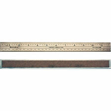 12 Inch Ruler Stainless Steel mm, 1/16 with Cork Back Made in USA for sale  Shipping to South Africa