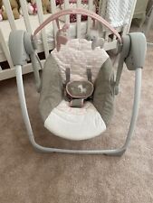 Ingenuity portable baby swing - flora the unicorn, used for sale  WALSALL