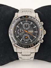 Relógio Casio masculino quartzo preto moldura régua deslizante tom prata 40mm MTP4500D-1AV, usado comprar usado  Enviando para Brazil