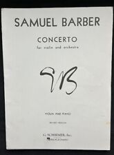 Samuel barber concerto for sale  Bellingham