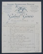 Invoice 1908 saddlerie d'occasion  Expédié en Belgium