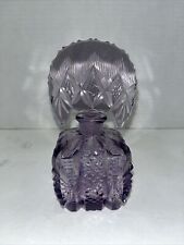 Garrafa de perfume vintage tcheca cristal roxo com Dauber 5 1/4” de altura comprar usado  Enviando para Brazil