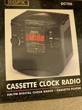 Reprodutor de fita cassete relógio rádio digital FM/AM despertador GPX DC705 comprar usado  Enviando para Brazil