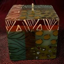 Vela Kapula África do Sul cubo multicolorido pilar quadrado feita à mão comprar usado  Enviando para Brazil