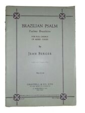 Jean berger brazilian for sale  NORWICH