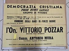 Manifesto politica democrazia usato  Viterbo