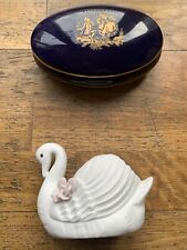 Ceramic swan blue for sale  GRAVESEND