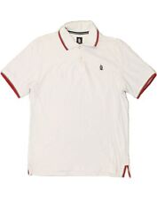 Used, MARINA YACHTING Mens Polo Shirt Large White Cotton AH02 for sale  Shipping to South Africa