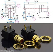 10pcs gold rca for sale  Shipping to Ireland