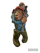 Estatua de mono pescador de colección 1976 productos de arte progresivo escultura de becerro, usado segunda mano  Embacar hacia Argentina