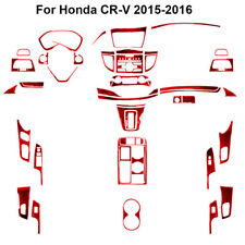 53 peças para Honda CR-V 2015-2016 vermelho fibra de carbono kit interior completo acabamento capa comprar usado  Enviando para Brazil