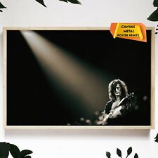 Póster fotográfico de concierto de Jimmy Page en Led Zeppelin lona metal estampados artísticos de pared segunda mano  Embacar hacia Mexico