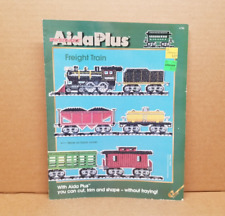Zweigart AidaPlus Freight Train Cross Stitch Project Pattern Leaflet 4790 Trains, used for sale  Shipping to South Africa