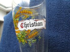 Weizenbierglas gravur christia gebraucht kaufen  Lampertheim