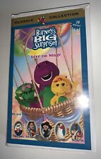 Barney's Big Surprise! Live on Stage - VHS Video Tape Kids Purple Dinosaur Songs, used for sale  Canada