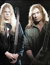 Foto pin-up Megadeth Dave Mustaine & Nevermore Jeff Loomis com guitarras 8 x 11 comprar usado  Enviando para Brazil