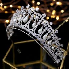 Luxo ROYAL FAMILY'S TIARAS casamento rainha princesa coroa de zircônia toda cúbica comprar usado  Enviando para Brazil