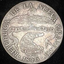 1846 RS Colombia Bogotá 8 Reales Moneda de Plata República de la Nueva Granada, usado segunda mano  Embacar hacia Argentina