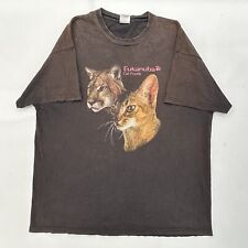 Camiseta gráfica vintage años 90 Eukanuba pie de gato casa gato vida silvestre talla XL para hombre segunda mano  Embacar hacia Argentina