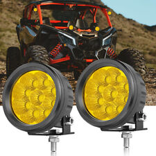 2X 3,5" 120W LED âmbar redondo luz de trabalho ponto de neblina lâmpada de motocicleta offroad para condução comprar usado  Enviando para Brazil