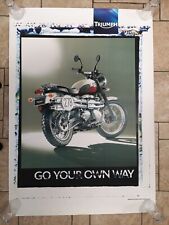 Triumph motorcycle posters for sale  SHEERNESS