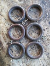 wooden curtain rings 35mm for sale  HEREFORD
