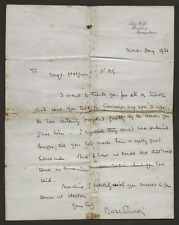 1931 handwritten letter for sale  FORDINGBRIDGE