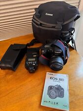 Canon EOS 20D Digital SLR Camera, Zoom Lens, Flash, and Shoulder Bag, used for sale  Shipping to South Africa