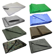 Tarpaulin Extra Heavy Duty Waterproof Regular Cover Tarp Ground Sheet Clear Mesh for sale  COVENTRY
