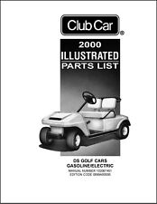 2000 Electric Golf Cart Owners Maint Manual & Parts Club Car DS 36 48 Volts 99A0 for sale  Shipping to South Africa
