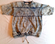 Vintage 1990s GABRIELLE Ladies Acid Wash Denim Jean Shirt Pullover - Sz Medium comprar usado  Enviando para Brazil