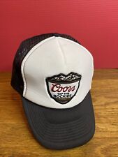 Vintage Coors Tap The Rockies Snapback Trucker Hat Patch Mesh Foam Cap Cobra, used for sale  Shipping to South Africa
