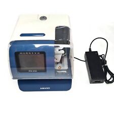 Amano PIX 200 Electronic Time Clock/Date Stamp Machine. Made in USA, used for sale  Shipping to South Africa
