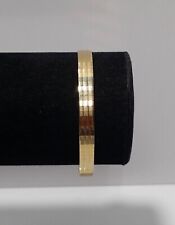 14K Yellow Gold Omega Style Italian Bracelet 6.30mm 7.25"  for sale  Kansas City