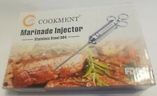 JY COOKMENT Meat Injector 2-oz Marinade Flavor Barrel Stainless steel 304  for sale  Shipping to South Africa