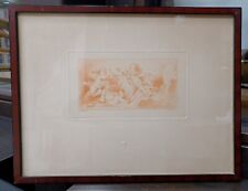 Used, BOUCHER old chalcography engraving by Musee du Louvre frame art art art  for sale  Shipping to South Africa