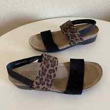 Munro Pisces Sandals Women's 6.5M Animal Print & Black 1.5" Heel for sale  Shipping to South Africa