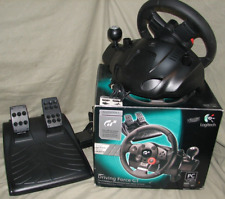 Volante LOGITECH GT Driving Force E-X5C19 + pedales de pie PC PS2 PS3 - BONITO segunda mano  Embacar hacia Argentina