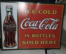 coca cola signs vintage metal for sale  Shipping to South Africa