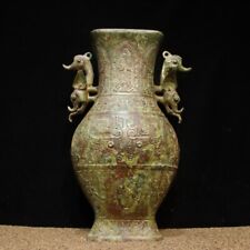 Vaso antigo de bronze colecionável escultura de bronze besta auspiciosa 42cm comprar usado  Enviando para Brazil