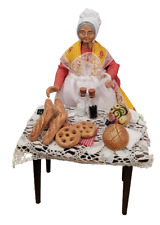 Figura de muñeca francesa Santon de Provence mujer en panadería segunda mano  Embacar hacia Argentina