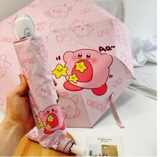 Usado, Guarda-chuva manual automático Kirby Student anime portátil dia ensolarado e chuvoso comprar usado  Enviando para Brazil